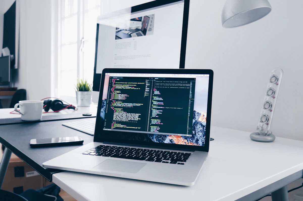 A development workspace with a code editor open